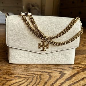 Tory Birch Ivory Flap Bag Small New